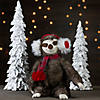 Northlight 12-Inches Plush Brown Sitting Sloth Christmas Tabletop Decoration Image 1