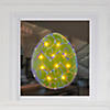 Northlight 12" Lighted Green Easter Egg Window Silhouette Decoration Image 1