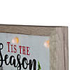 Northlight 12" Lighted 'Tis The Season' Christmas Wall Decor Image 2