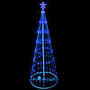 Northlight 12' Pre-Lit Blue LED Show Cone Christmas Tree Outdoor Decor Image 1