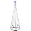 Northlight 12' Pre-Lit Blue LED Show Cone Christmas Tree Outdoor Decor Image 1