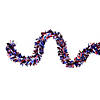 Northlight 12' Proper 4" Red and Blue Wide Cut Patriotic Tinsel Christmas Garland - Unlit Image 1