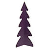 Northlight 12" Purple Triangular Christmas Tree with a Curved Design Tabletop Decor Image 1