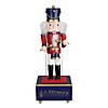 Northlight - 12" Red and Black Animated Musical Christmas Nutcracker Drummer Tabletop Figurine Image 1