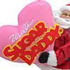 Northlight 12" Red and White Santa Claus Who's Your Sugar Daddy Christmas Tabletop Decoration Image 2