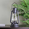 Northlight 12" Silver Brushed Black Traditional Lantern with Micro Lights Image 2