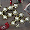 Northlight 12ct Champagne Gold Shatterproof Shiny Christmas Ball Ornaments 4" (100mm) Image 1