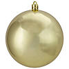 Northlight 12ct Champagne Gold Shatterproof Shiny Christmas Ball Ornaments 4" (100mm) Image 2
