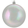 Northlight 12ct Clear Iridescent Shatterproof Shiny Christmas Ball Ornaments 4" (100mm) Image 1