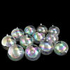 Northlight 12ct Clear Iridescent Shatterproof Shiny Christmas Ball Ornaments 4" (100mm) Image 2
