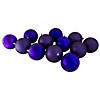 Northlight 12ct Indigo Blue Shatterproof 4-Finish Christmas Ball Ornaments 4" (100mm) Image 1