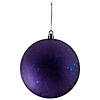 Northlight 12ct Indigo Blue Shatterproof 4-Finish Christmas Ball Ornaments 4" (100mm) Image 1