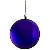 Northlight 12ct Indigo Blue Shatterproof 4-Finish Christmas Ball Ornaments 4" (100mm) Image 3