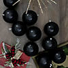 Northlight 12ct Jet Black Shatterproof Christmas Ball Ornaments 4" (100mm) Image 1