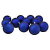 Northlight 12ct Matte Royal Blue Shatterproof Christmas Ball Ornaments 4" (100mm) Image 1