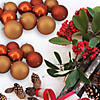 Northlight 12ct Orange Shatterproof 4-Finish Christmas Ball Ornaments 4" (100mm) Image 2