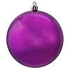 Northlight 12ct Purple Shatterproof Shiny Christmas Ball Ornaments 4" (100mm) Image 1
