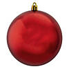 Northlight 12ct Red Hot Shiny Shatterproof Christmas Ball Ornaments 4" (100mm) Image 1