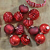 Northlight 12ct Red Mercury Glass Style Glass Christmas Ornament Set 3" Image 1