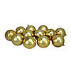 Northlight 12ct Shiny Vegas Gold Shatterproof Christmas Ball Ornaments 4" (100mm) Image 1