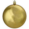 Northlight 12ct Shiny Vegas Gold Shatterproof Christmas Ball Ornaments 4" (100mm) Image 1