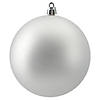 Northlight 12ct Silver Splendor Shatterproof Matte Christmas Ball Ornaments 4" (100mm) Image 2
