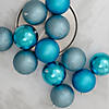 Northlight 12ct Turquoise Blue Shatterproof 4-Finish Christmas Ball Ornaments 4" (100mm) Image 1