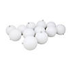 Northlight 12ct Winter White Shatterproof Matte Christmas Ball Ornaments 4" (100mm) Image 1