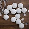 Northlight 12ct Winter White Shatterproof Matte Christmas Ball Ornaments 4" (100mm) Image 1