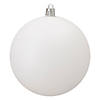 Northlight 12ct Winter White Shatterproof Matte Christmas Ball Ornaments 4" (100mm) Image 2