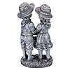 Northlight 13" Boy and Girl Apple Picking Outdoor Garden Statue Image 4