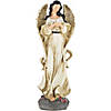 Northlight 13" Peace and Love Angel with Dove Outdoor Garden Statue Image 1