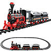 Northlight - 13-Piece Red and Black Battery Operated Lighted and Animated Train Set with Sound Image 2