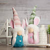 Northlight 13" pink and green girl easter bunny gnome Image 1