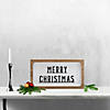 Northlight 13" White and Brown "Merry Christmas" 3D Wooden Christmas Wall or Tabletop Decor Image 1
