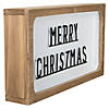 Northlight 13" White and Brown "Merry Christmas" 3D Wooden Christmas Wall or Tabletop Decor Image 2