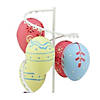 Northlight 14.25" White and Pink Floral Cut Out Easter Egg Tree Tabletop Decor Image 2