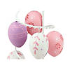 Northlight 14.25" White and Purple Floral Cut Out Easter Egg Tree Image 2