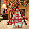 Northlight - 14.5" Red and White Christmas Tree Advent Calendar Decor Image 2