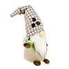 Northlight 14" Beige Plaid Coffee Bean Gnome with Coffee Cup Image 2
