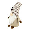 Northlight 14" Beige Plaid Coffee Bean Gnome with Coffee Cup Image 3