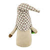 Northlight 14" Beige Plaid Coffee Bean Gnome with Coffee Cup Image 4