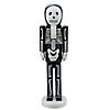 Northlight 14" Black and White Skeleton Halloween Nutcracker Image 1