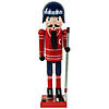 Northlight 14" Blue and Red Wooden Christmas Ice Hockey Player Nutcracker Image 1