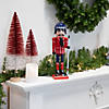 Northlight 14" Blue and Red Wooden Christmas Ice Hockey Player Nutcracker Image 1