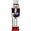 Northlight 14" Blue and White Traditional Christmas Nutcracker Soldier with Rifle Image 1