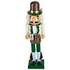 Northlight 14" Green and Cream Wooden German Christmas Nutcracker Image 1