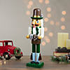 Northlight 14" Green and Cream Wooden German Christmas Nutcracker Image 1