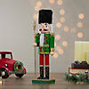 Northlight 14" Green and Red Christmas Nutcracker Soldier with Spear Image 1