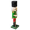 Northlight 14" Green and Red Christmas Nutcracker Soldier with Spear Image 2